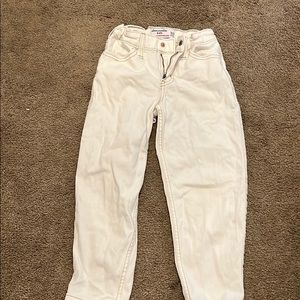 Abercrombie high rise mini mom jean